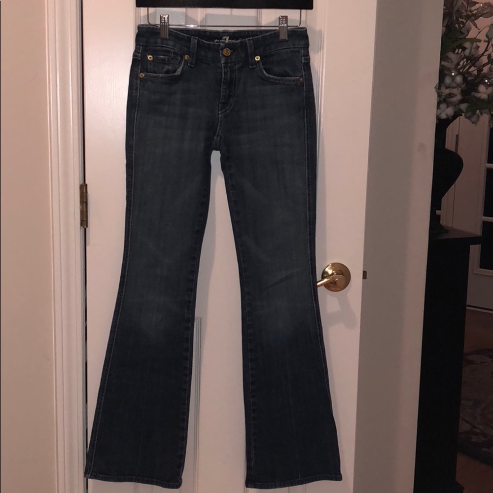 7 for all mankind “A” pocket bootcut jeans sz. 25